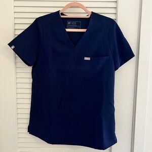 Figs Catarina Scrub Top Navy Blue S